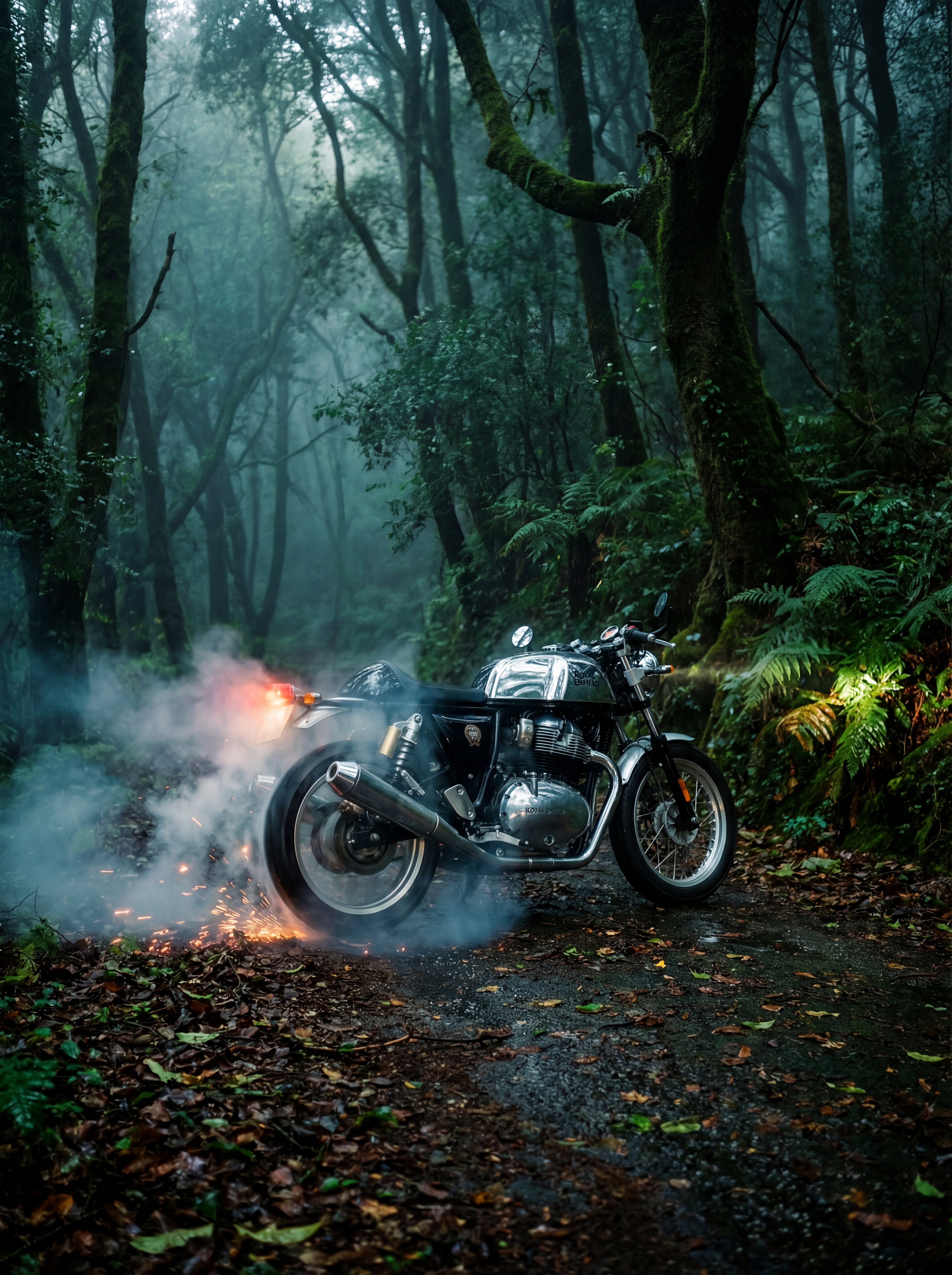 Royal Enfield GT650 Forest Burnout